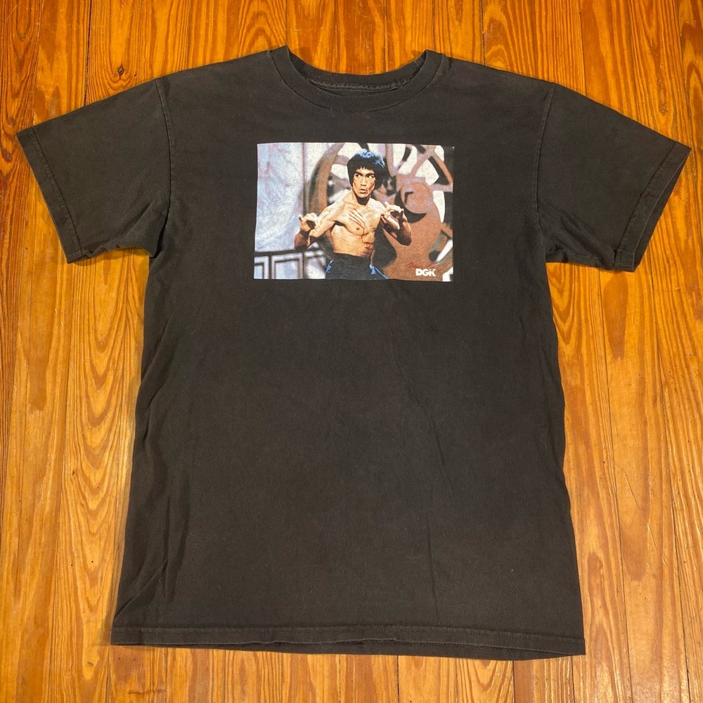DGK Bruce Lee Short Sleeve Shirt M Black Skateboarding
